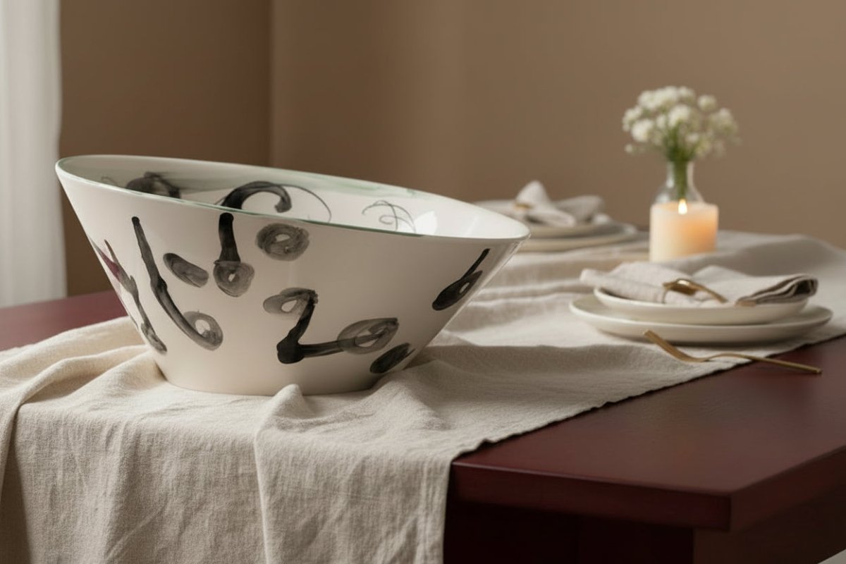 BOWL SVASATA DECORO SESA AGAPANTHUS - Mentelocale
