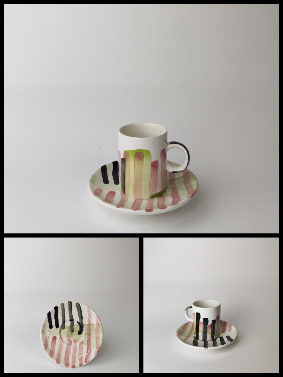 TAZZINA da caffe – TRAMONTO MATTINO ROSA - Mentelocale