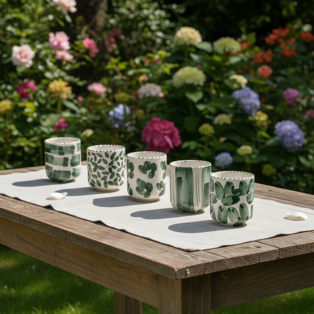 BICCHIERE ACQUA – RAMI AGAPANTHUS CIPRESSO COPLESSI - Mentelocale