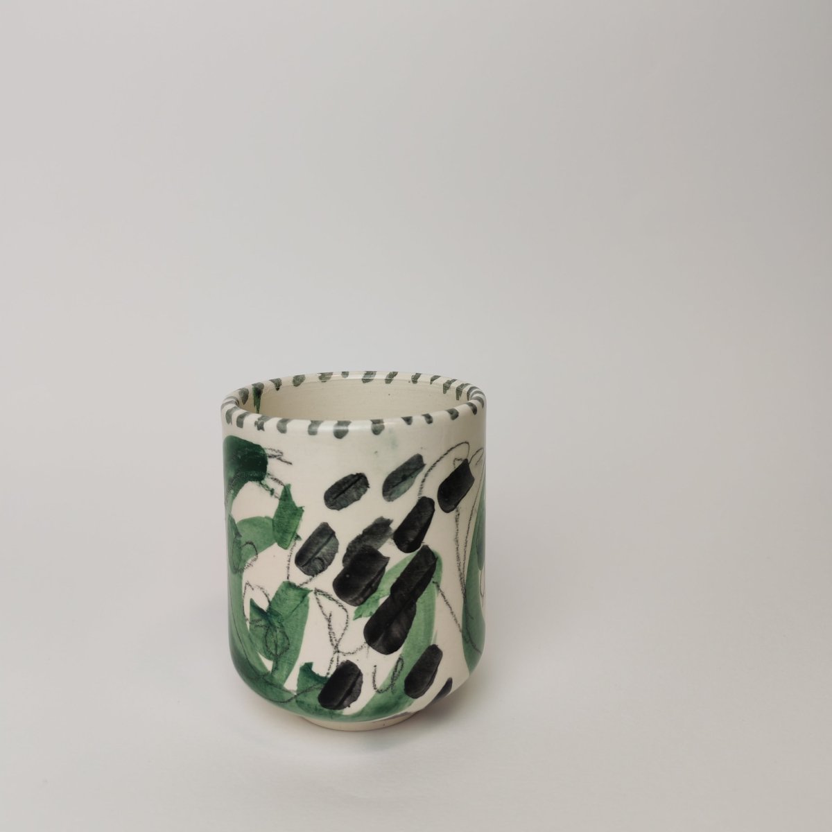 BICCHIERE ACQUA – LEGNO AGAPANTHUS VERDI CIPRESSO COMPLESSI - Mentelocale