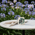 TAZZA SVASATA "Agapantus con virgola grigio - Mentelocale
