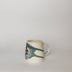 TAZZA SVASATA "Agapantus con virgola grigio - Mentelocale