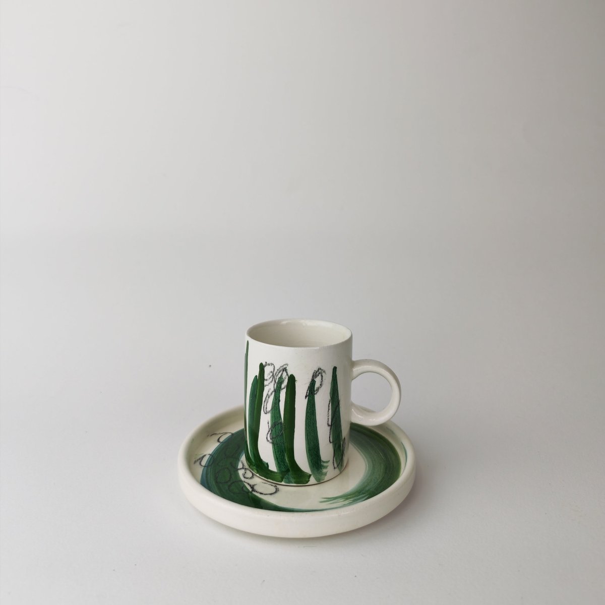 TAZZINA da caffe – CIPRESSO FOGLIE - Mentelocale