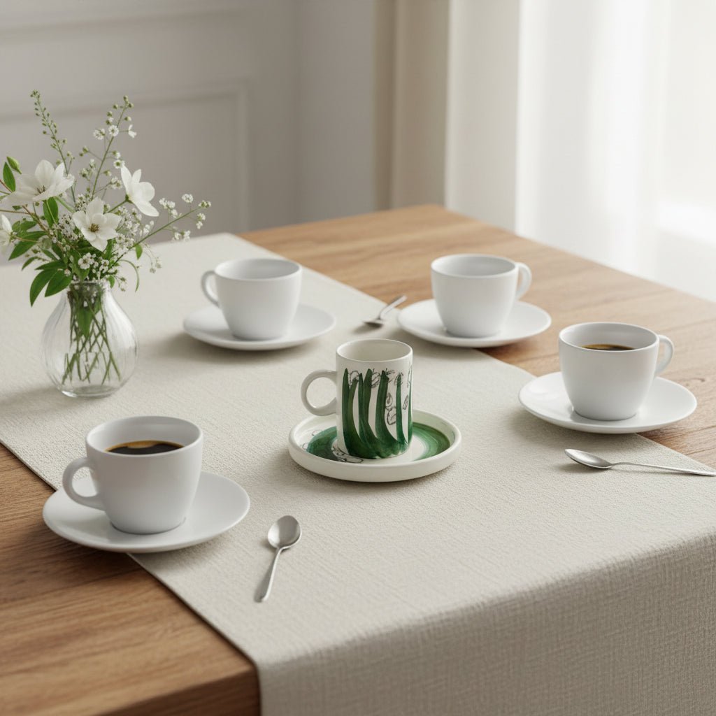 TAZZINA da caffe – CIPRESSO FOGLIE - Mentelocale