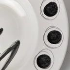 PIATTO DA PORTATA A CAPPELLO DEL PRETE DECORO OCCHIELLI